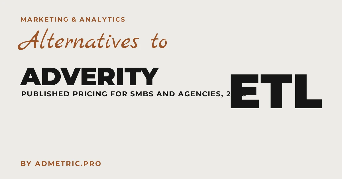 Alternativas à Adverity para PMEs e Agências em 2026
