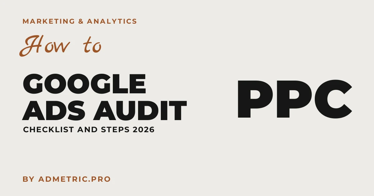 Checklist de Auditoria de Conta Google Ads (2026)