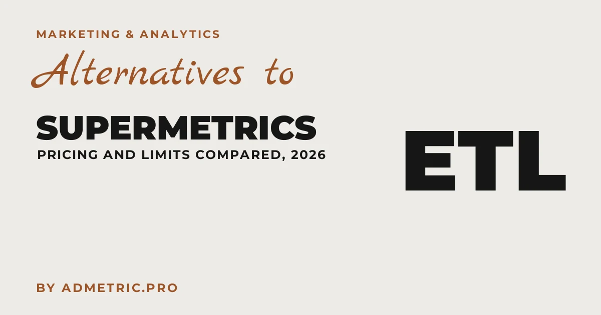 Alternativas ao Supermetrics: Preços e Limites Comparados